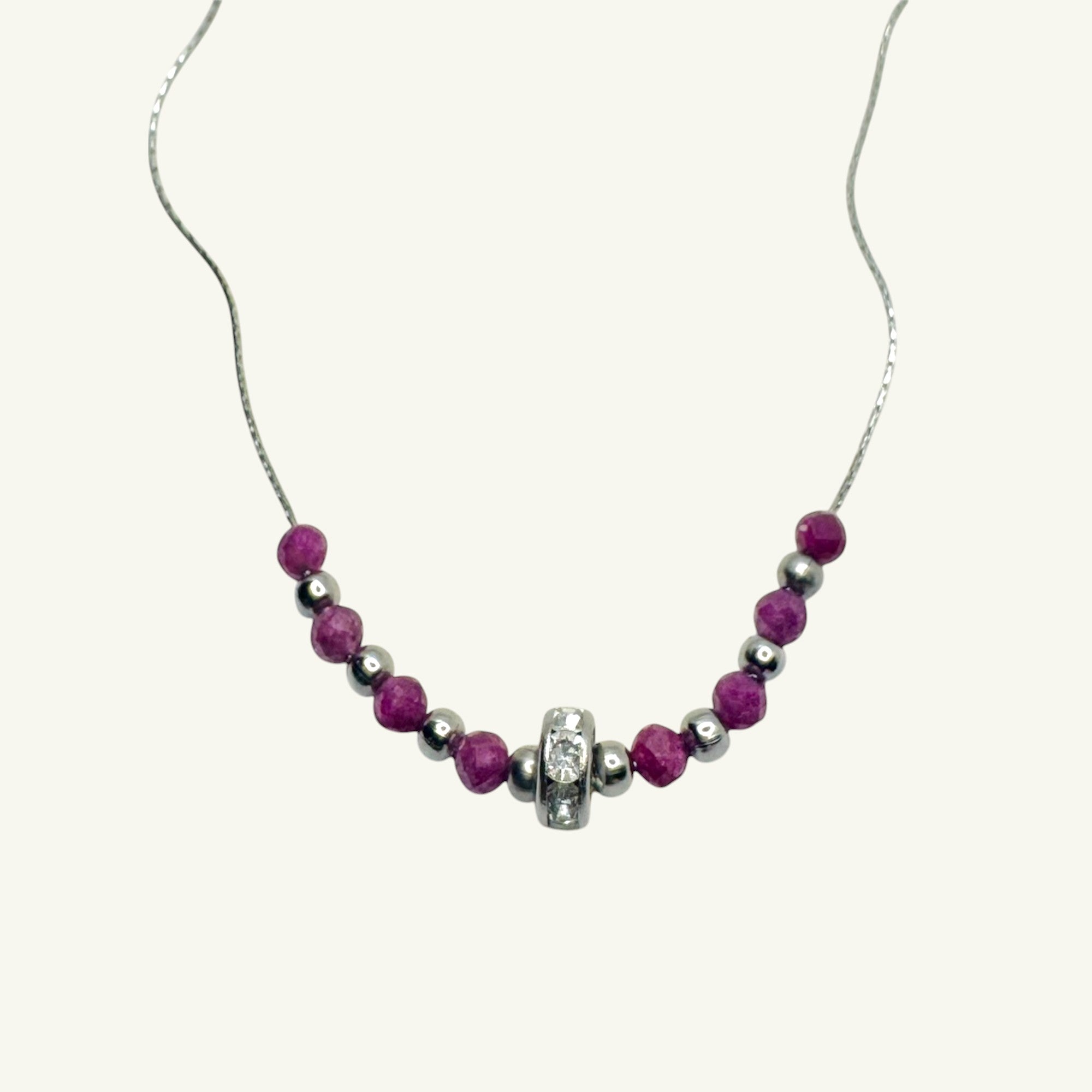 Choker radice di rubino Sharifa Crystals
